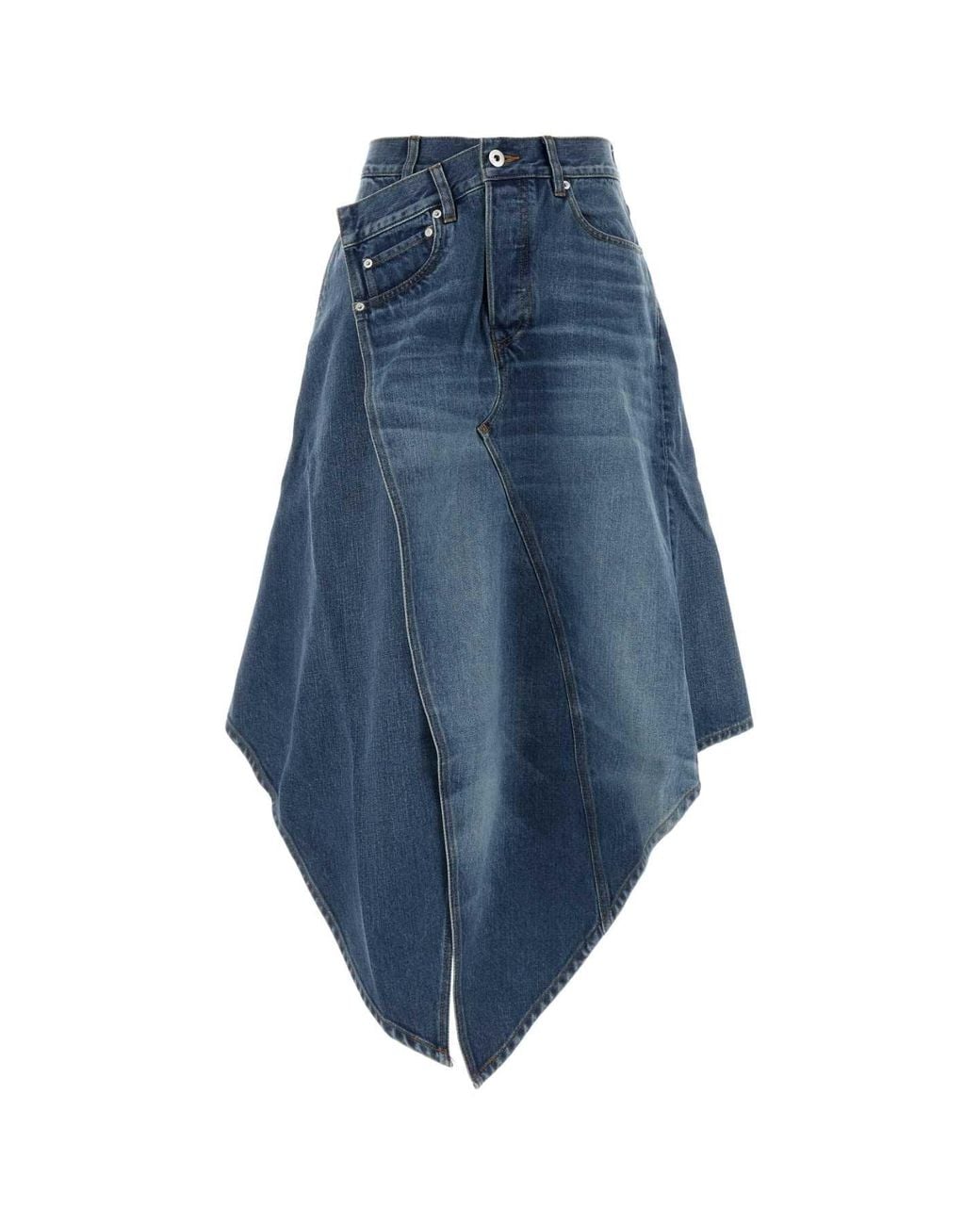 J.W. Anderson Blue Denim Mini Skirt For
