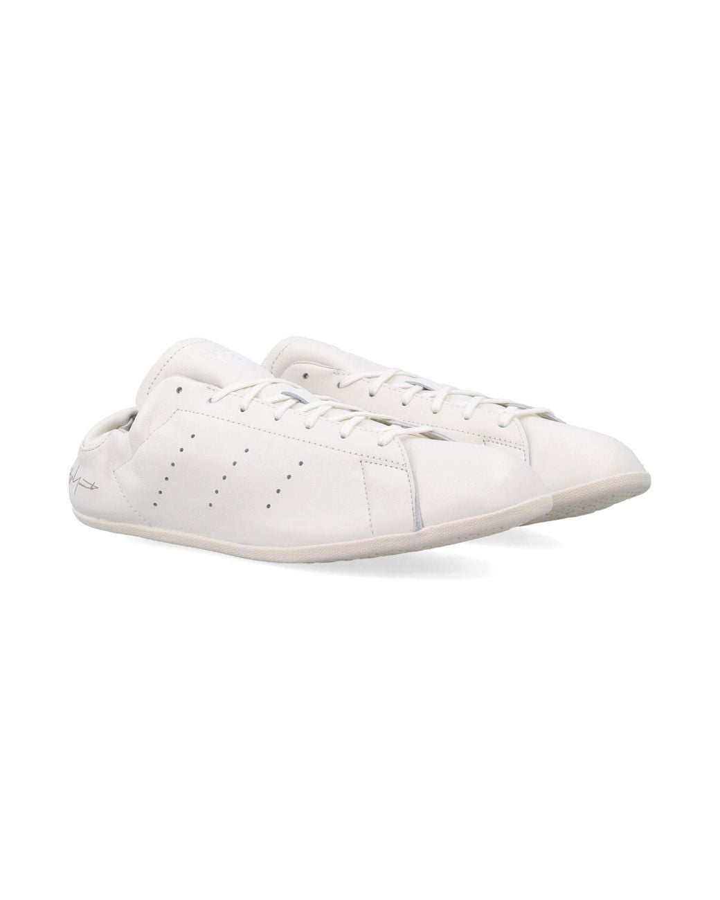 Y-3 White Stan Smith Lo Pro Leather Sneakers