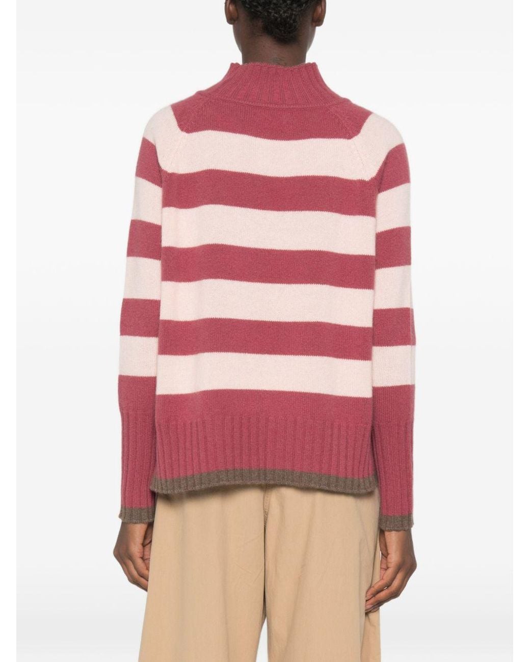 Be You Red Cashmere Turtle-Neck Sweater