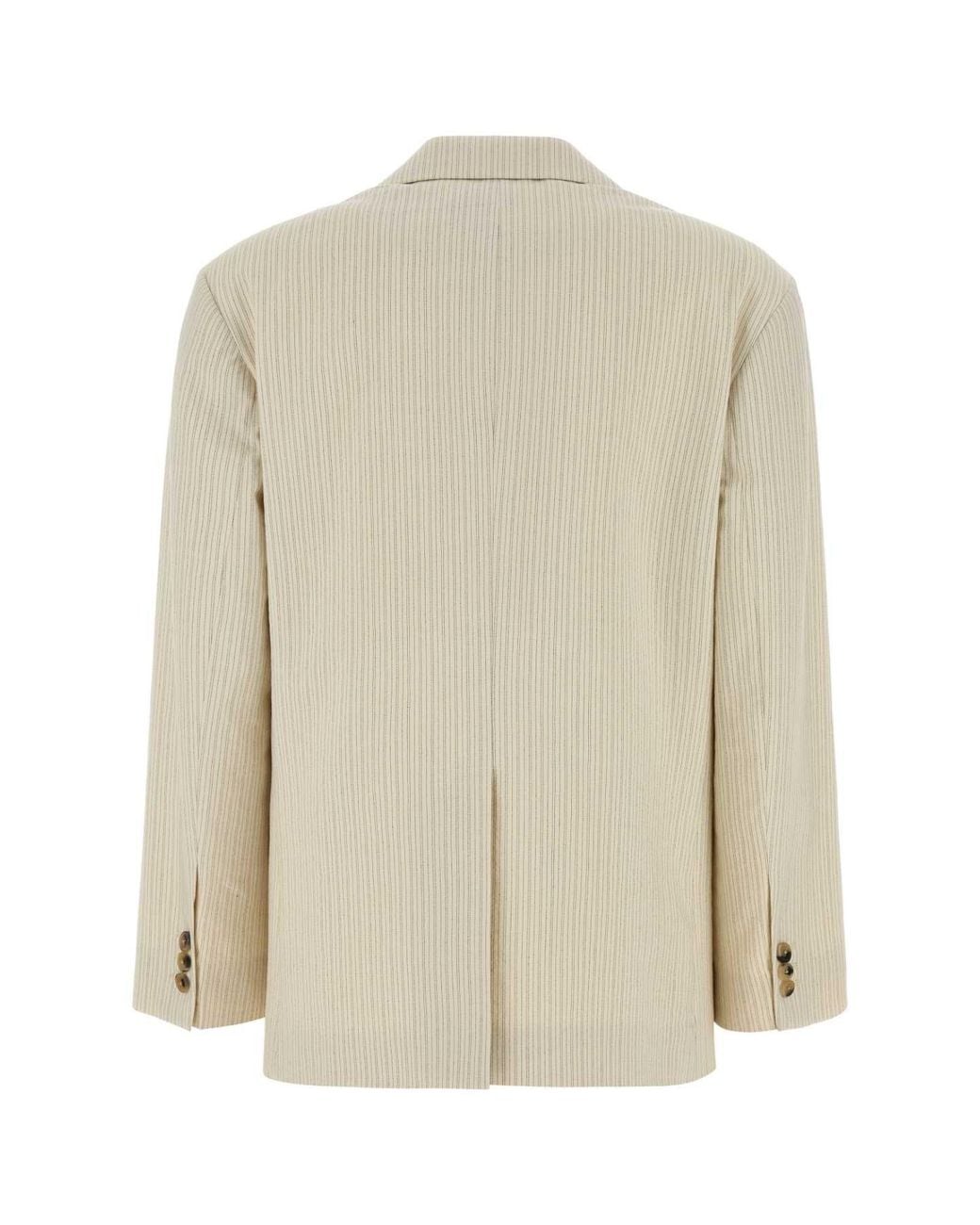 Dries Van Noten White Birdy Embroidered Cotton-Blend Blazer
