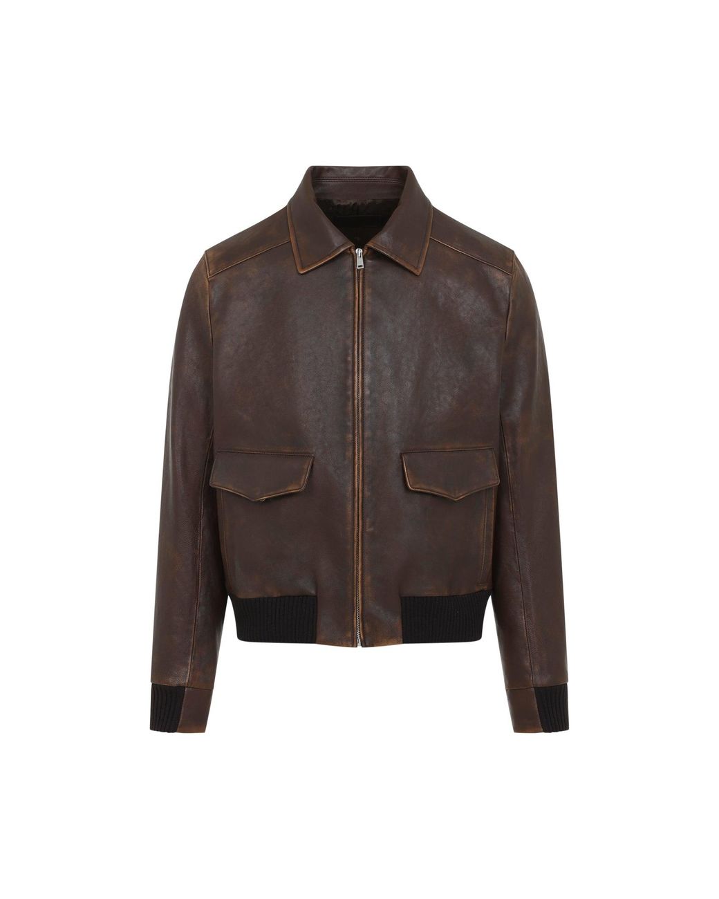 Prada Brown Leather Jacket for men