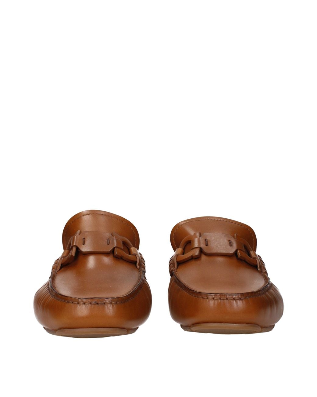 Ferragamo Brown Byte Loafers /Biscuit Leather