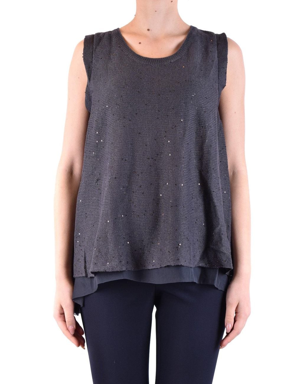 Brunello Cucinelli Blue No Sleeves