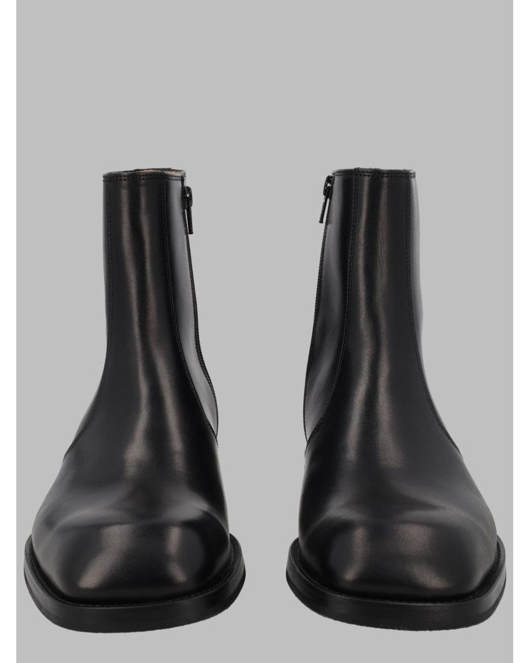 Lemaire Black Stivaletto Con Cerniera