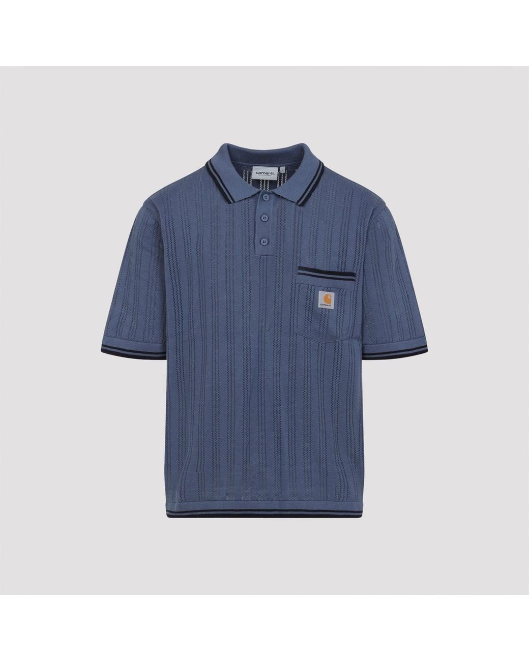 Carhartt Blue Short Sleeves Ramsey Polo