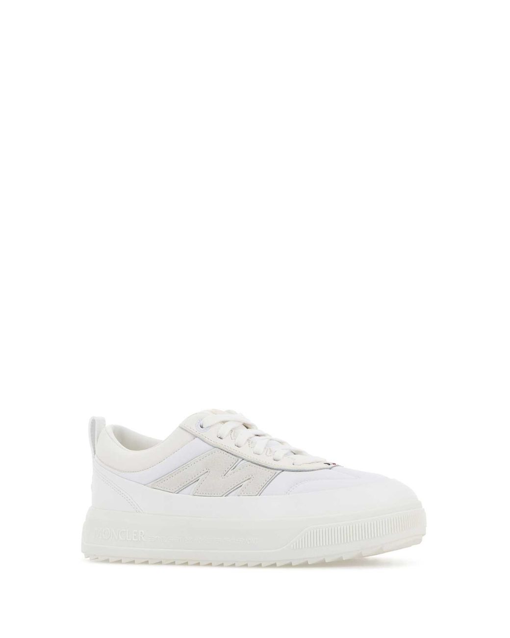 Moncler White Canvas Altive Sneakers