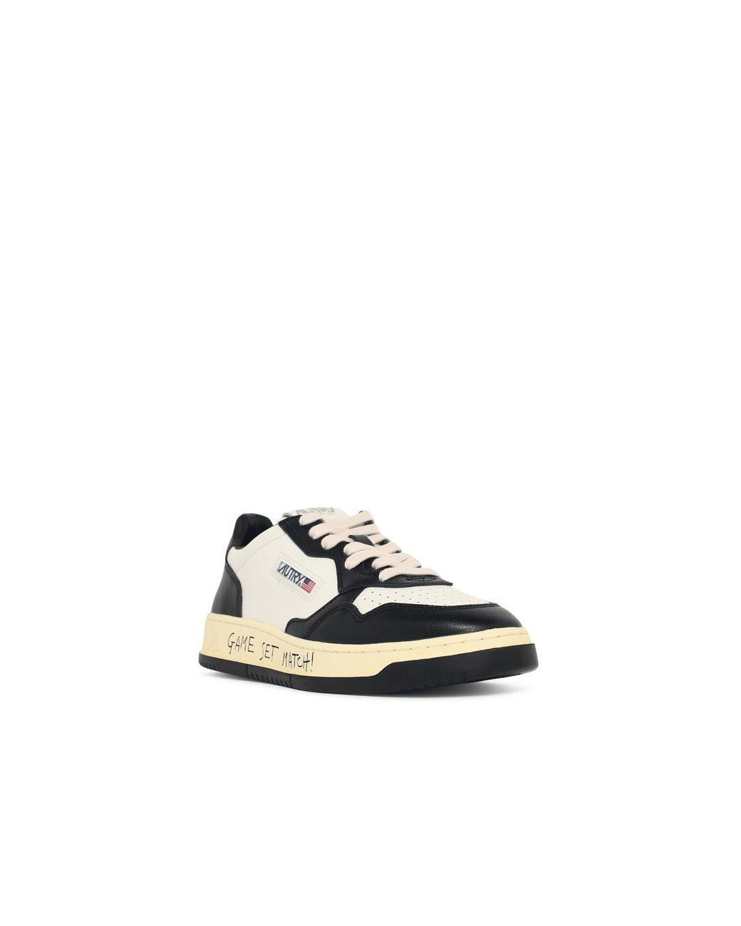 Autry White 'Medalist Low' And Leather Sneakers for men