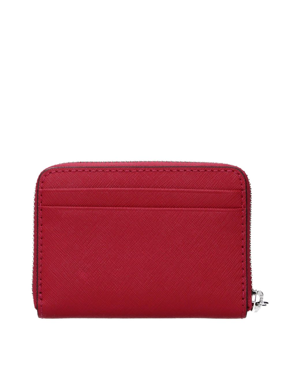 Michael Kors Red Jet Set Travel Wallet Leather/Dark Raspberry