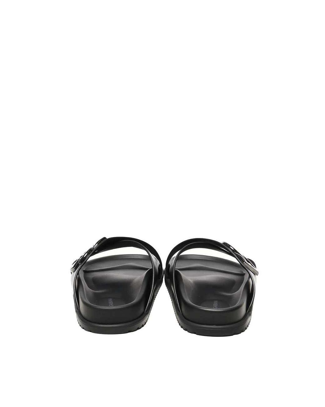 Dolce & Gabbana Kalfsleren Sandaal in het Black voor heren