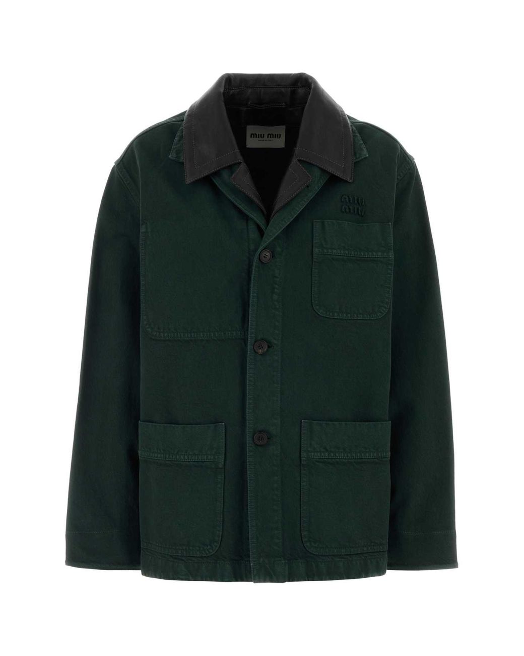 Miu Miu Green Bottle Denim Jacket