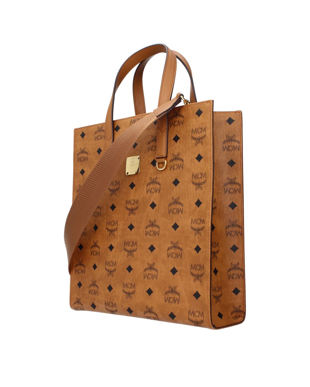 MCM Brown Borse A Mano Uomo Pelle Marrone/Cognac