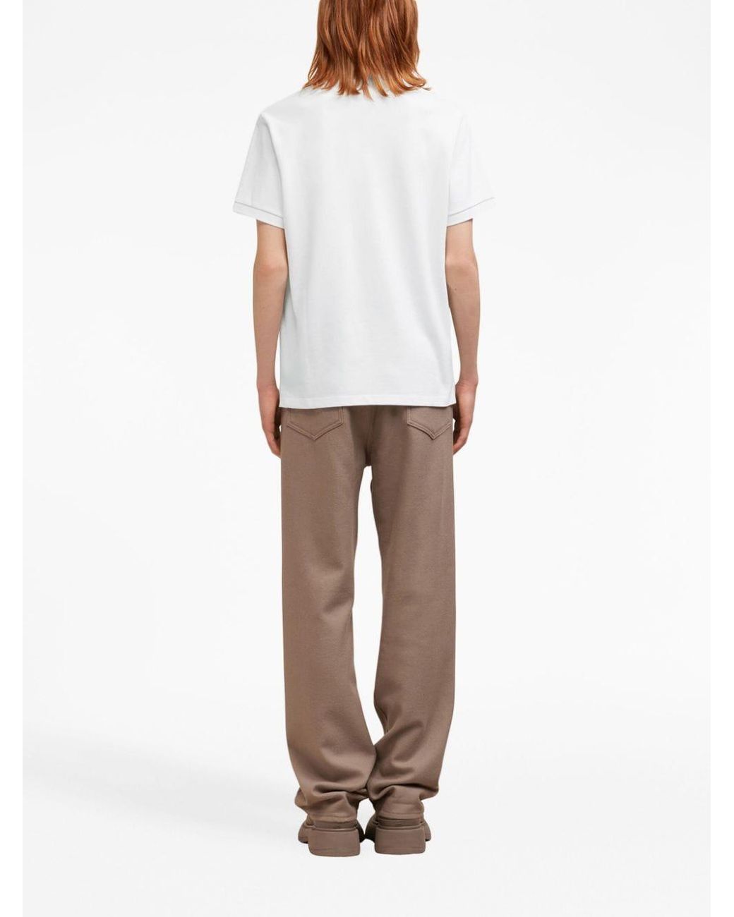 AMI Poloshirt Met Logo in het White voor heren