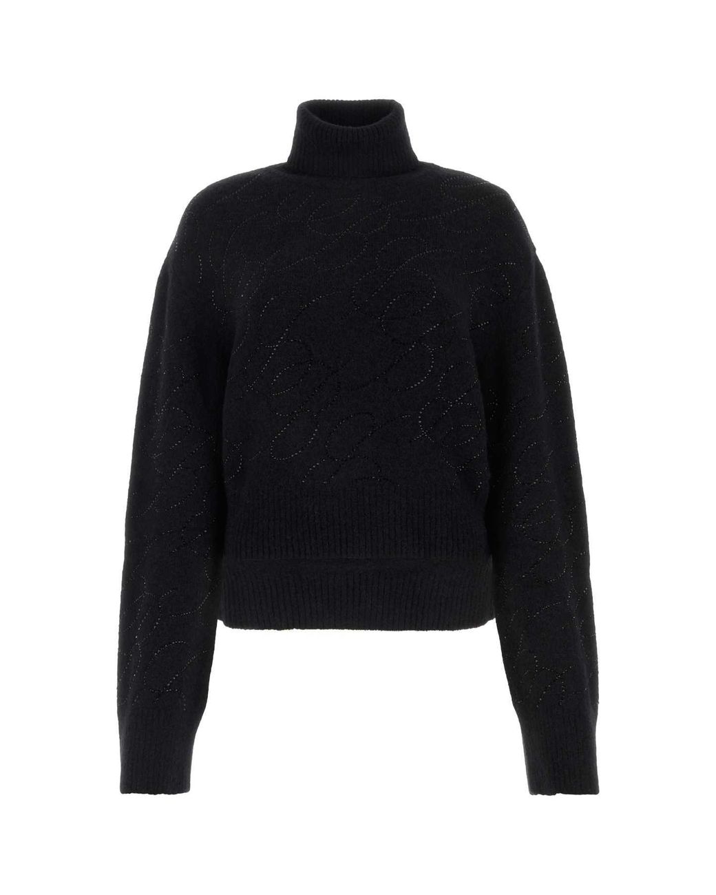 Blumarine Black Alpaca Blend Sweater