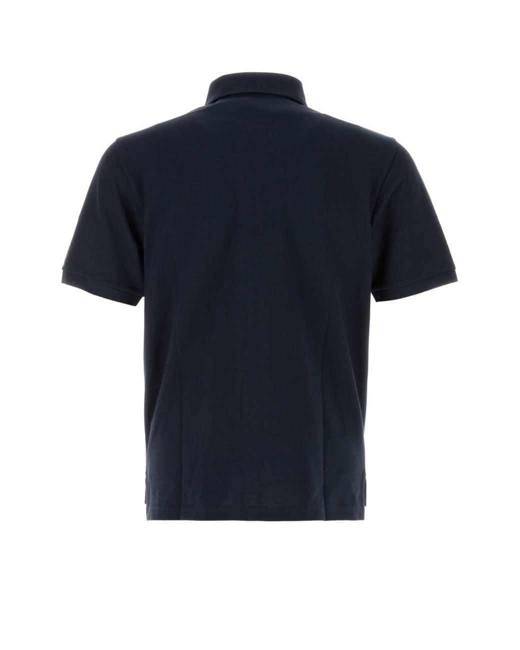 Saint Laurent Black Logo Embroidery Polo Shirt