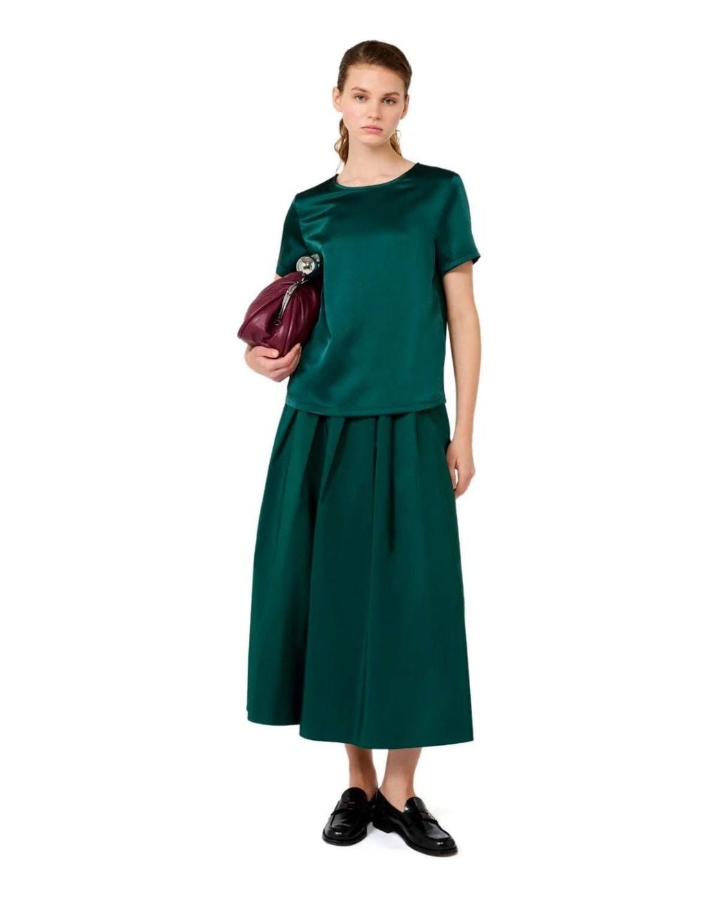 Weekend by Maxmara Green Gilbert Blouse