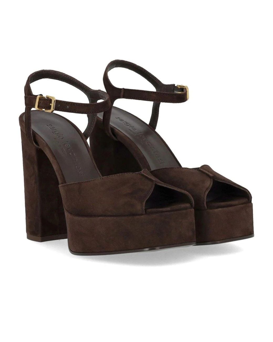 Sergio Levantesi Brown Vera Heeled Sandal