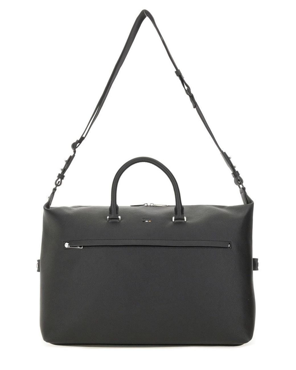 Boss Black Logo-Emblem Crossbody Bag for men