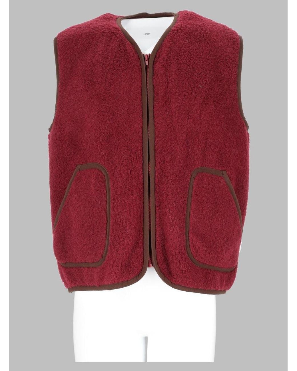AMISH Red Heritage Quilted Vest for men