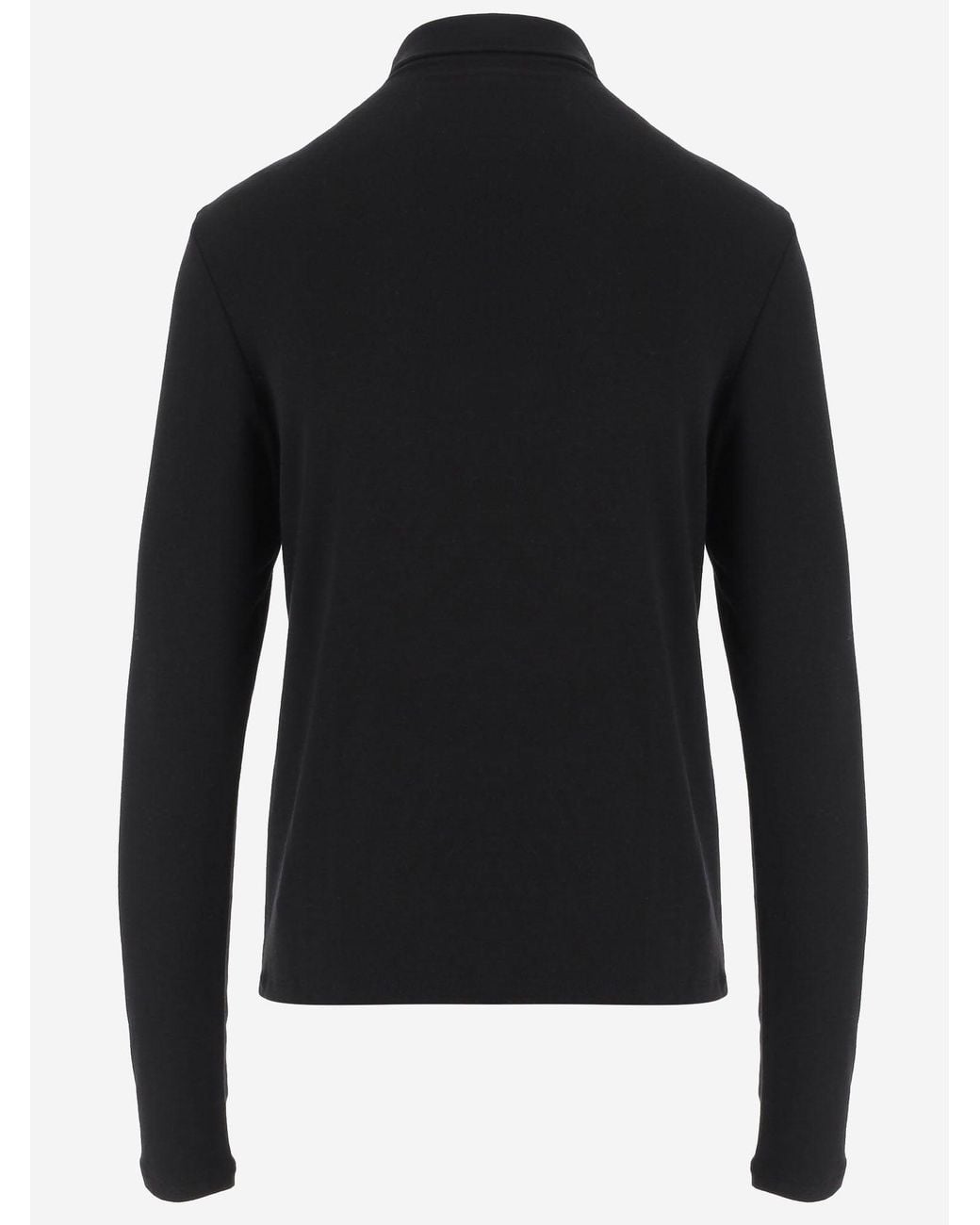 Vince Black Turtleneck Stretch Modal