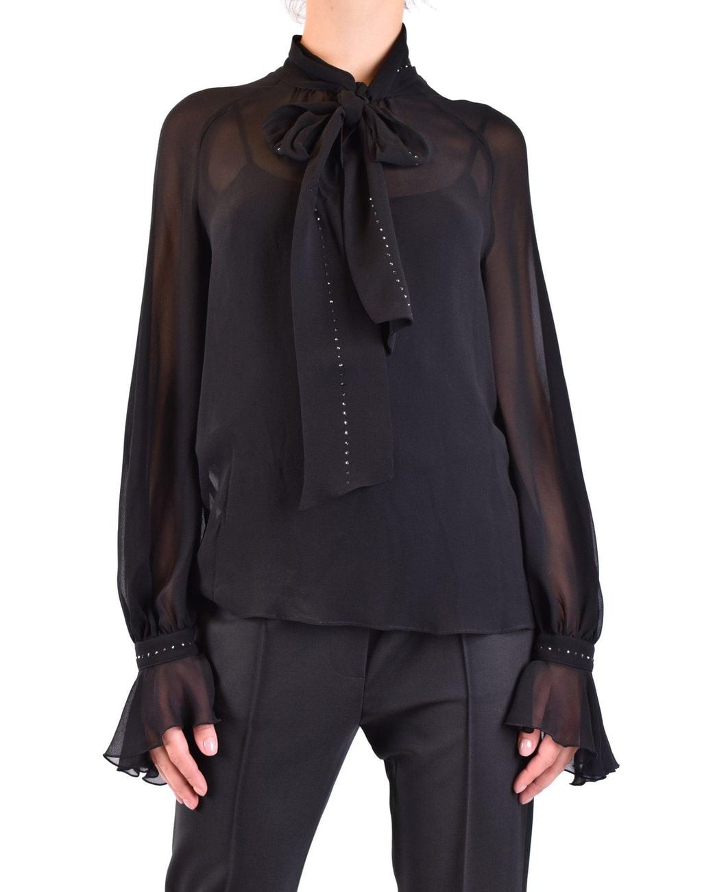 Max Mara Overhemd Zwart in het Blue