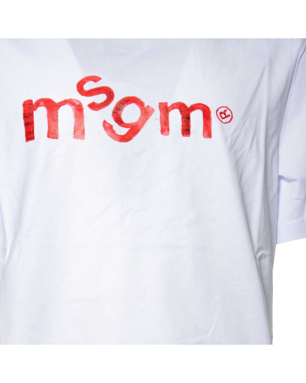 MSGM T-shirts En Polo's in het White