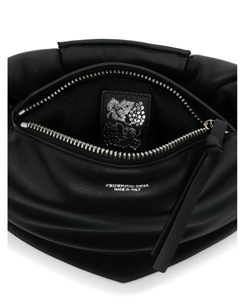 FEDERICO CINA Black Midi Tortellino Bag