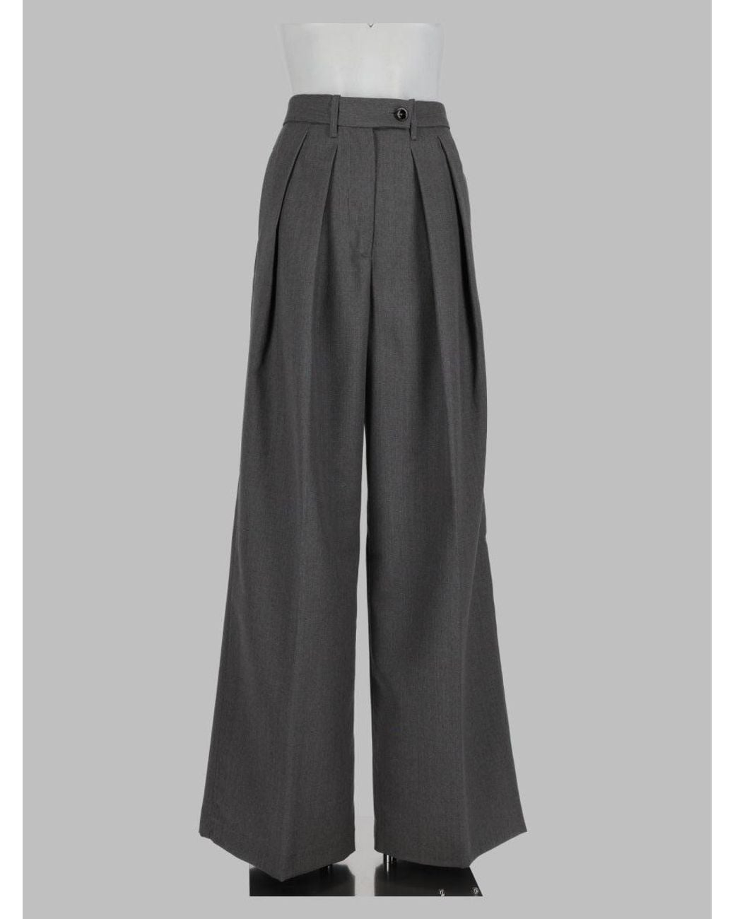 Nine:inthe:morning Gray Minimal Utility Trousers