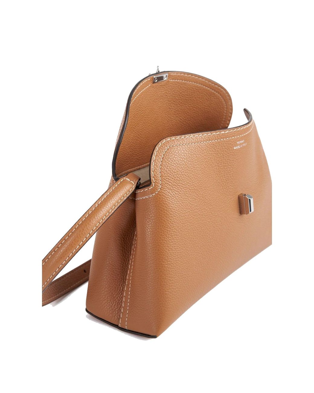 Totême Black T-Lock Clutch Bag