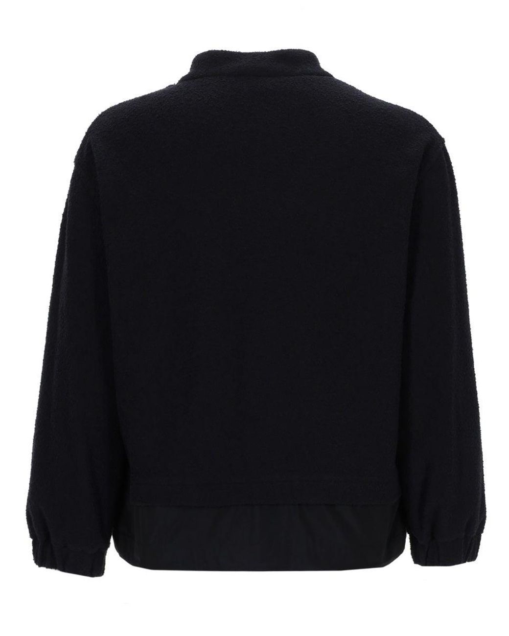 Moncler Black Cardigan Con Zip