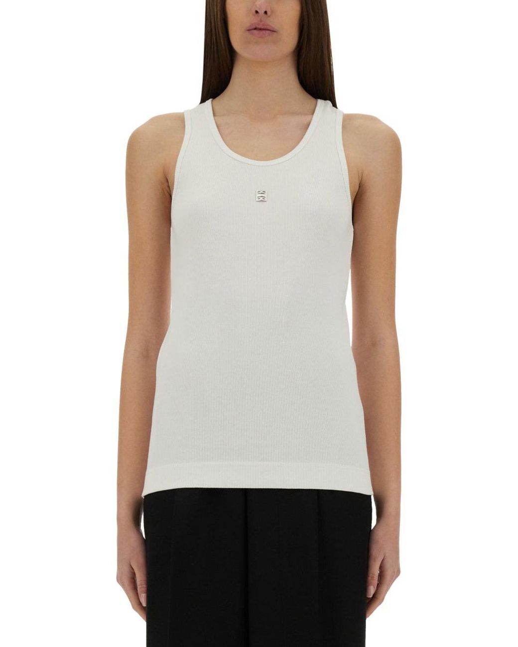 Givenchy White Tank Top With Logo