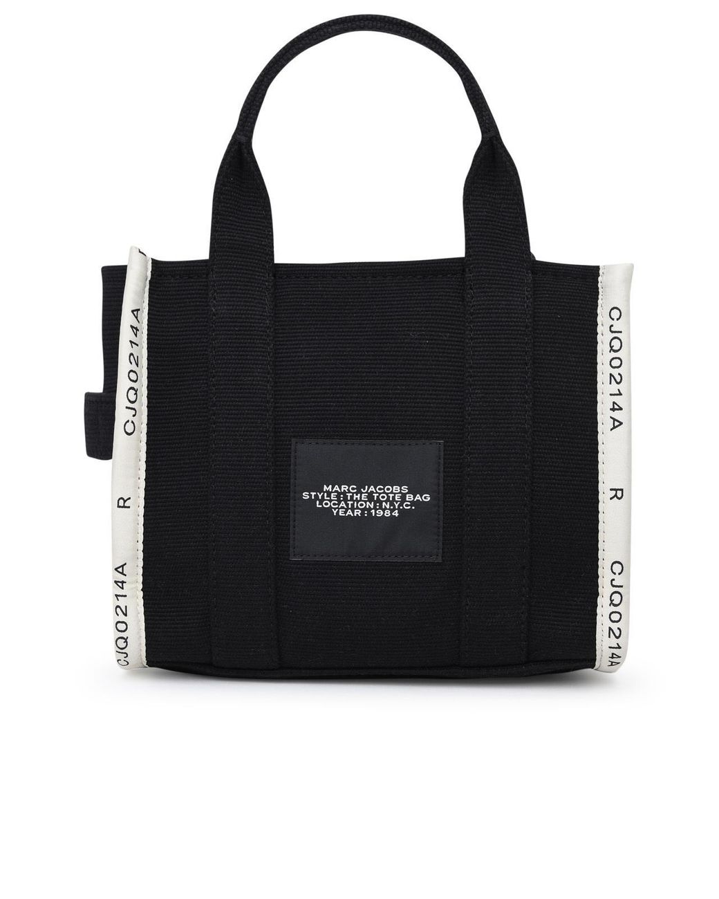 Marc Jacobs Black Mini Cotton Jacquard Bag