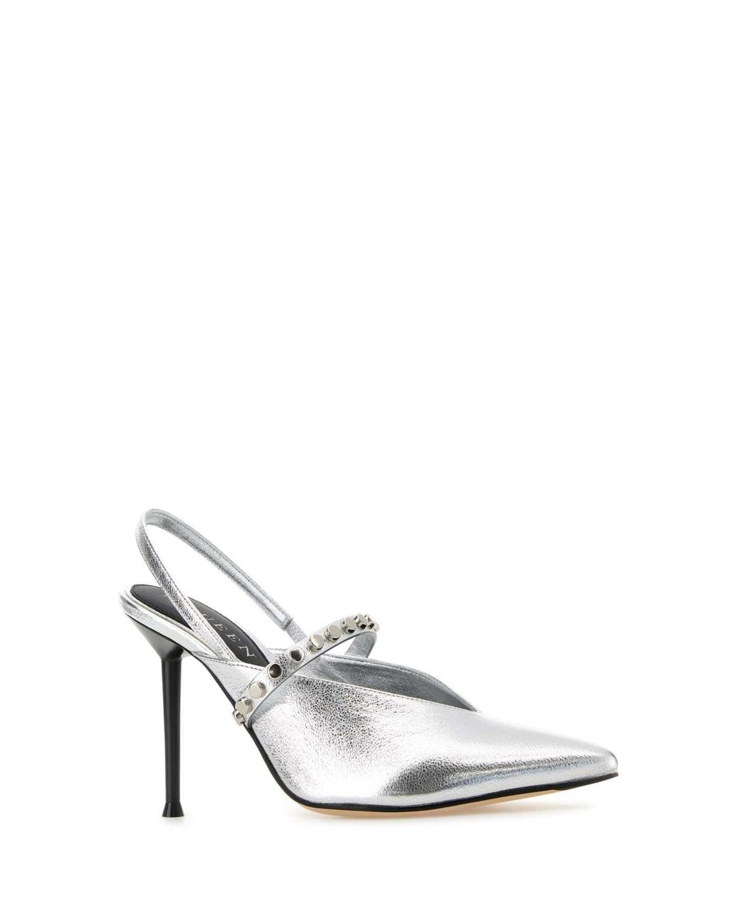 McQueen White Leather Revel Pumps