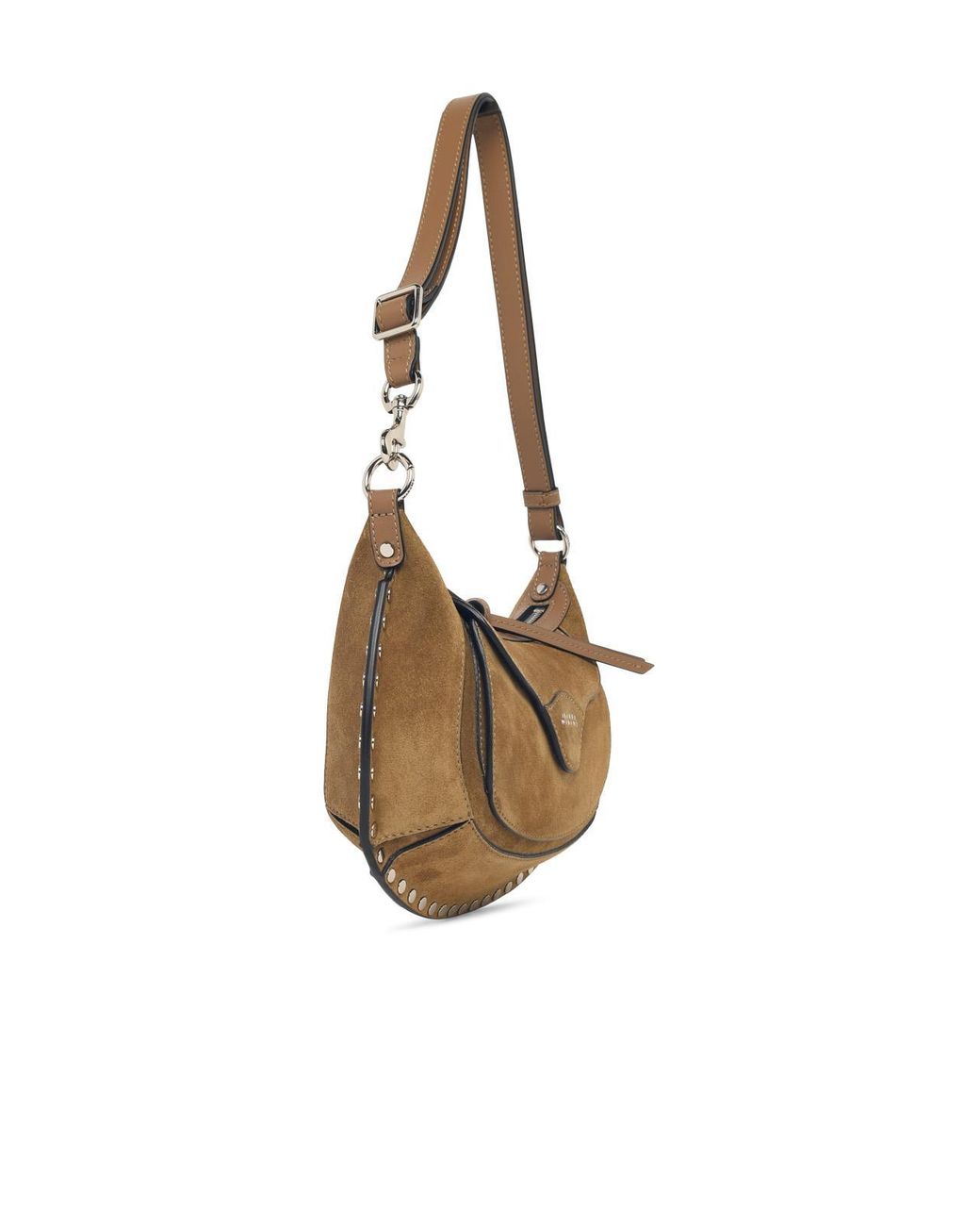 Isabel Marant White 'Oskan Moon' Suede Bag