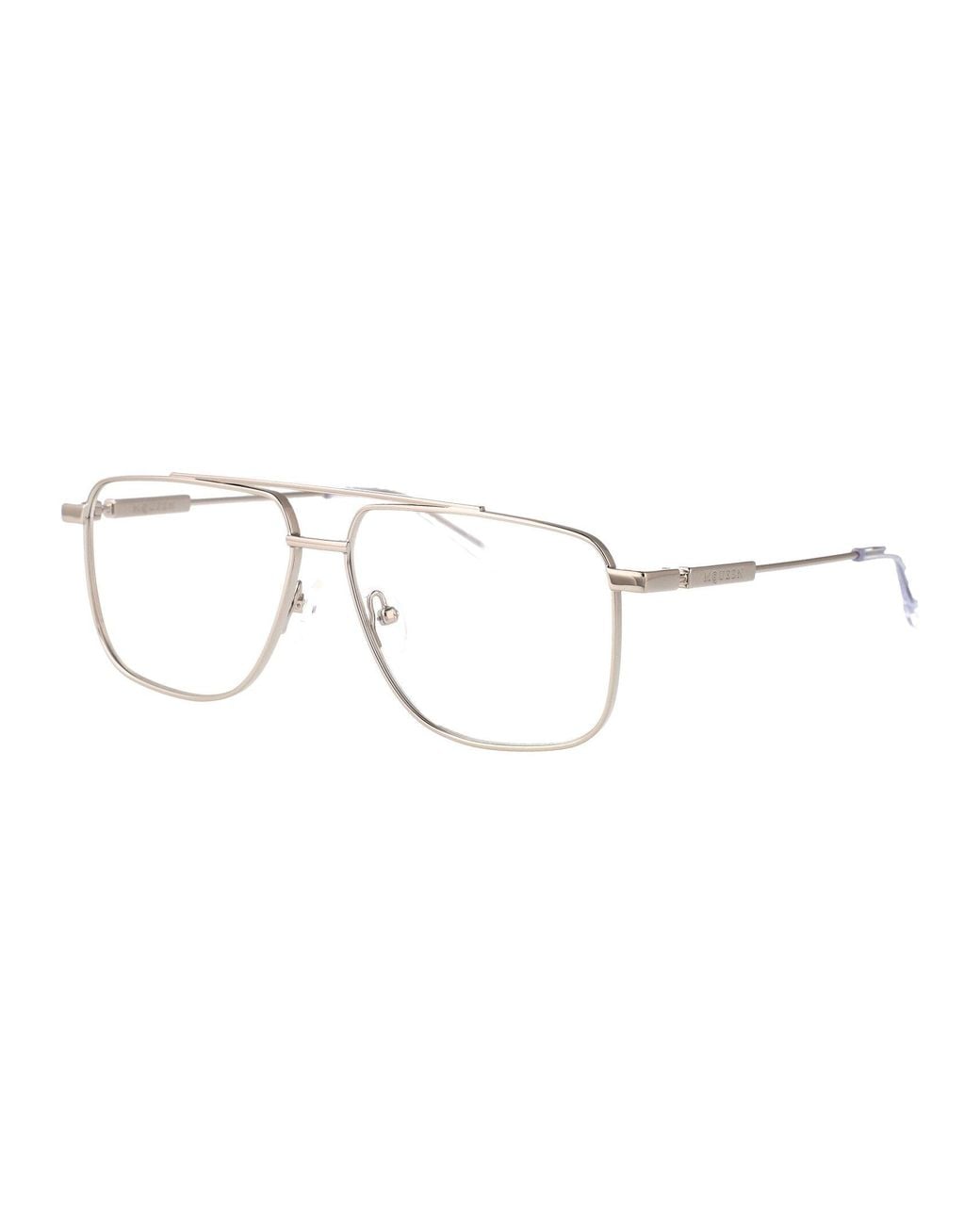 McQueen Metallic Alexander Mc Queen Aviator Optical Am0480 O 001