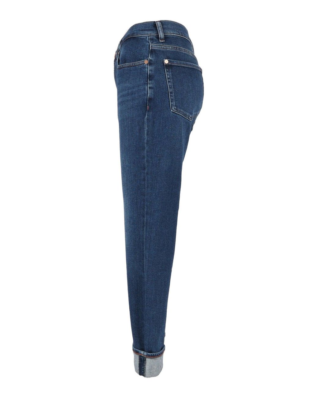 7 For All Mankind Blue Relaxed Skinny Current
