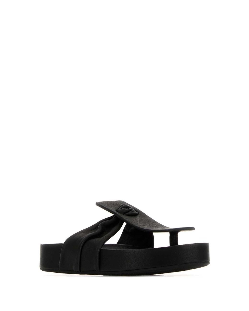 Uma Wang Black Fusbet Sandals
