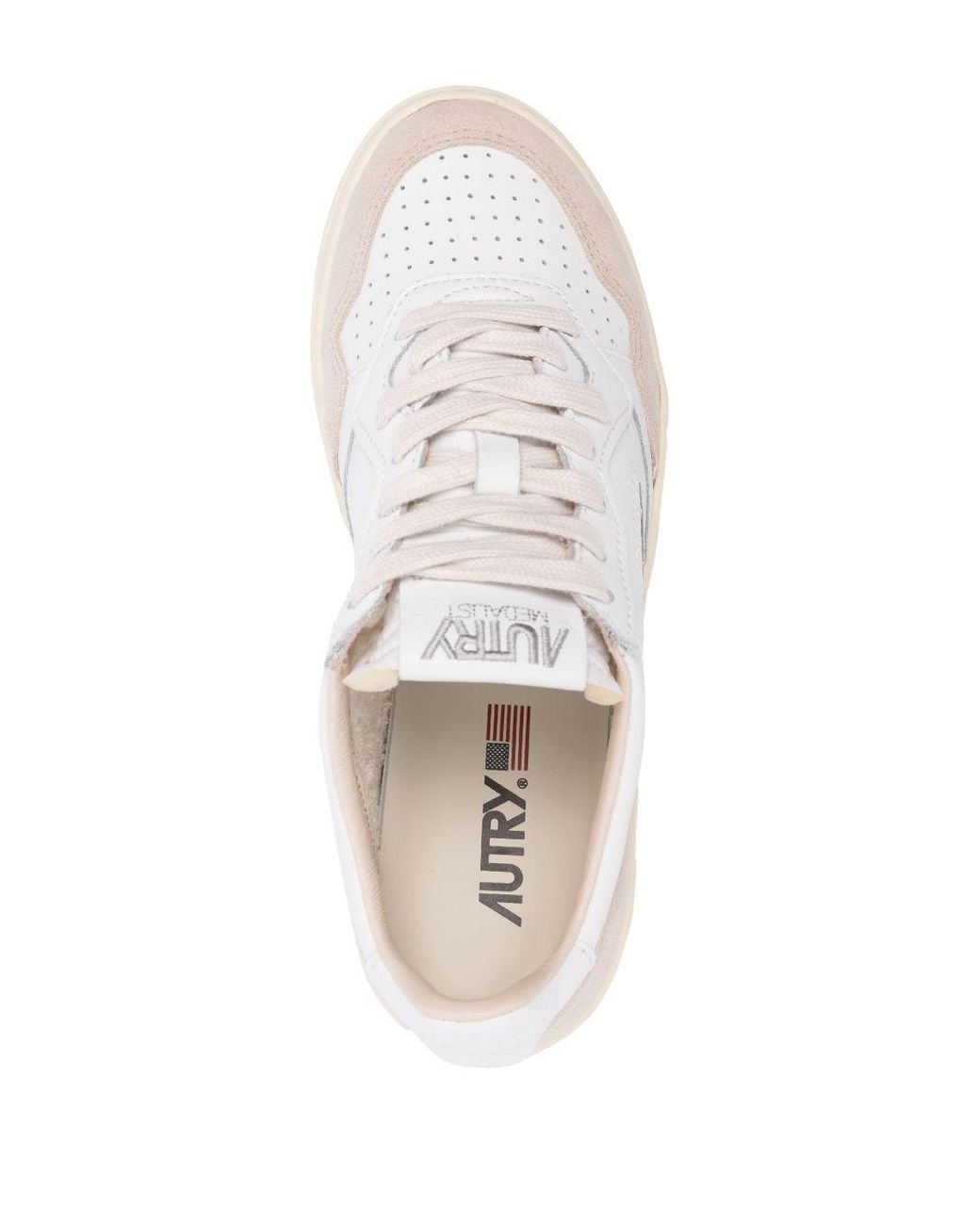 Autry White Medialist Low Sneakers