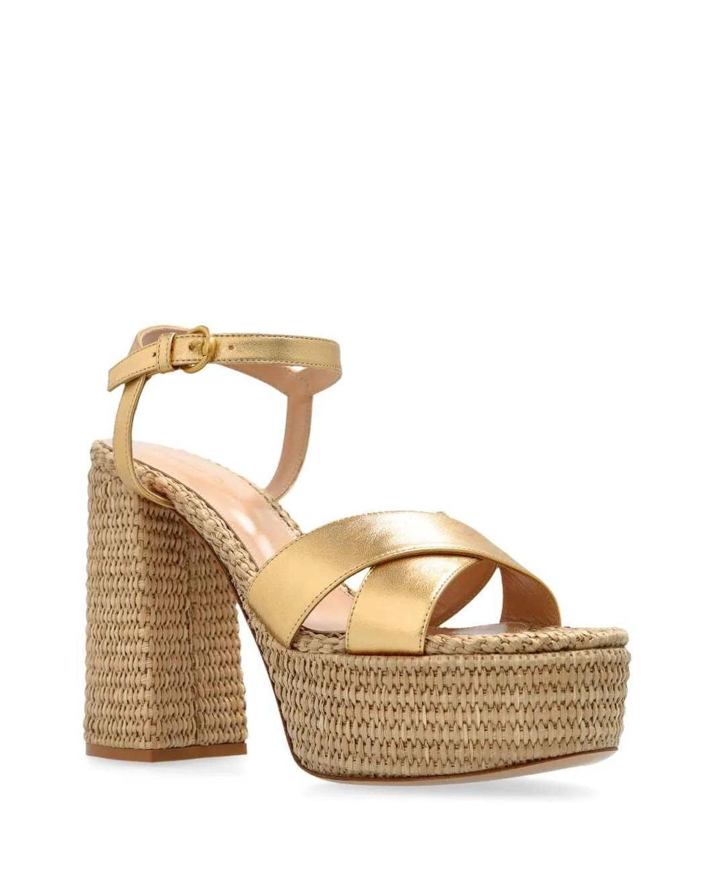 Gianvito Rossi Metallic Bebe 12Mm Sandals