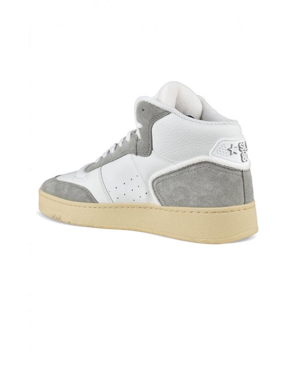 Saint Laurent Sl/80 High-Top Sneakers in het White voor heren