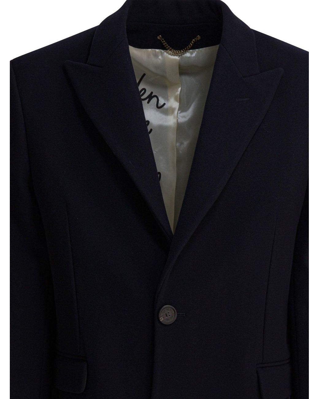 Golden Goose Deluxe Brand Einreihiger Wollmantel von in Black für Herren