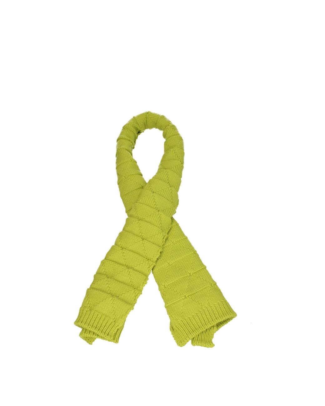 Bottega Veneta Green Sciarpe Donna Lana Verde/Cedro