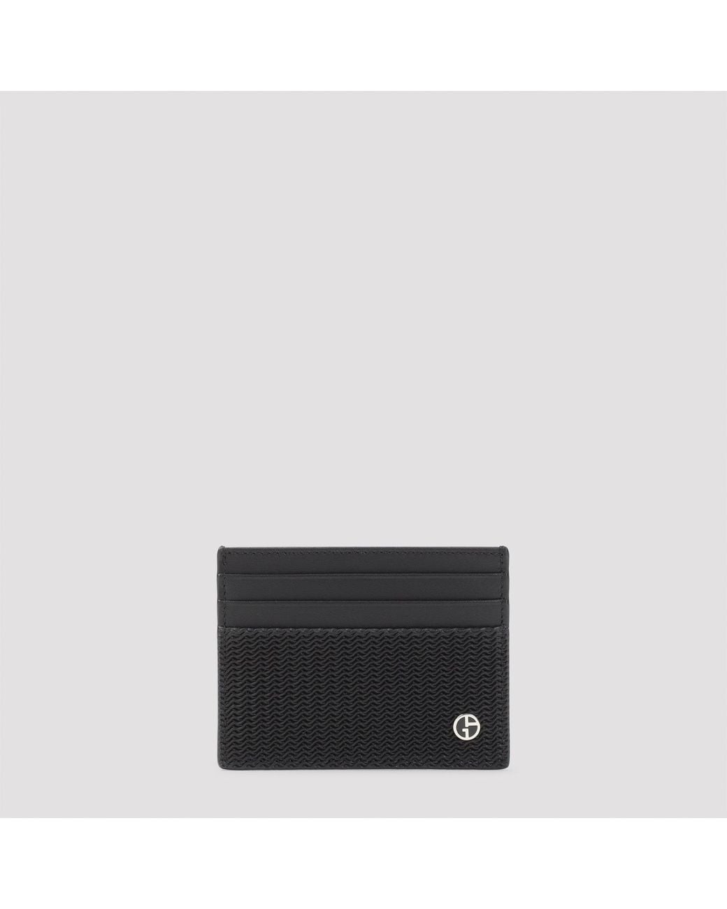 Giorgio Armani Black Card Holder for men