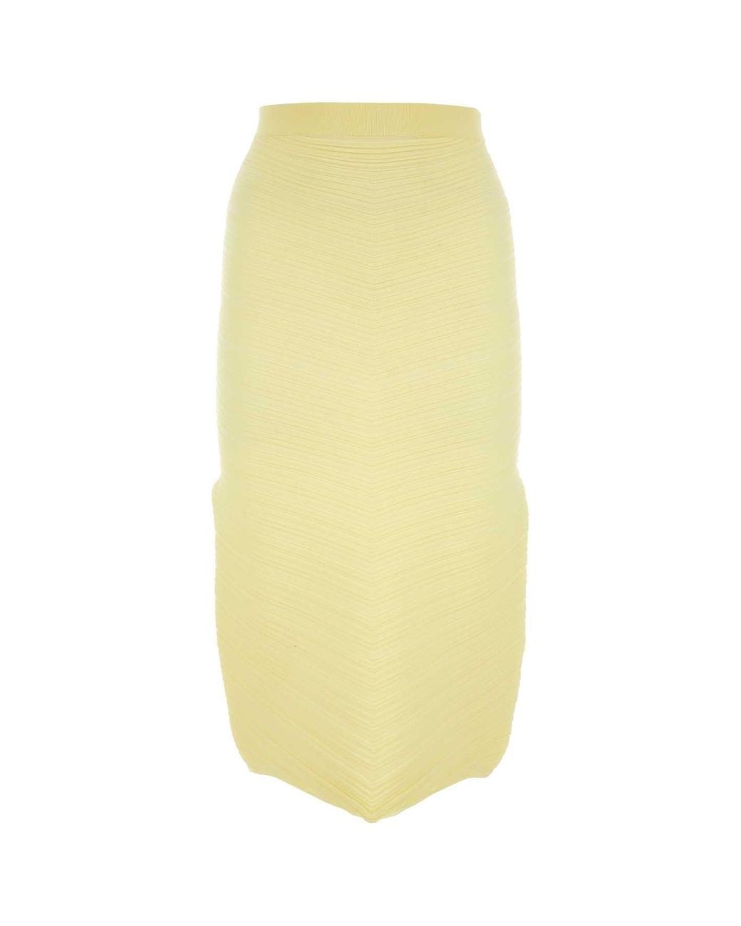 Bottega Veneta Yellow Bottega Veneta Stretch Cotton Blend Skirt