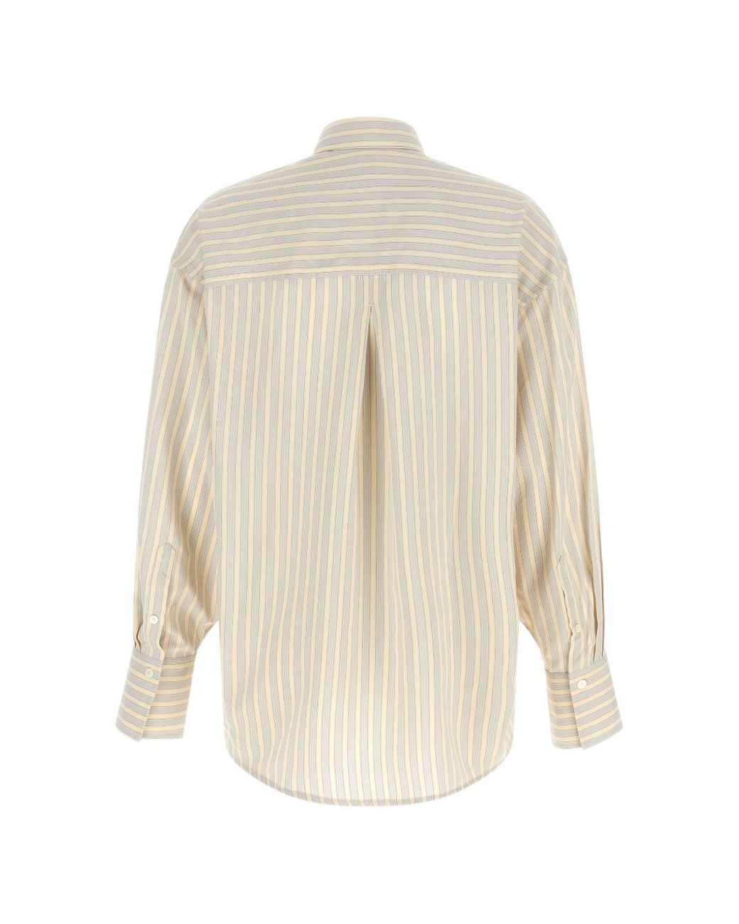 Totême White Striped Oversized Shirt