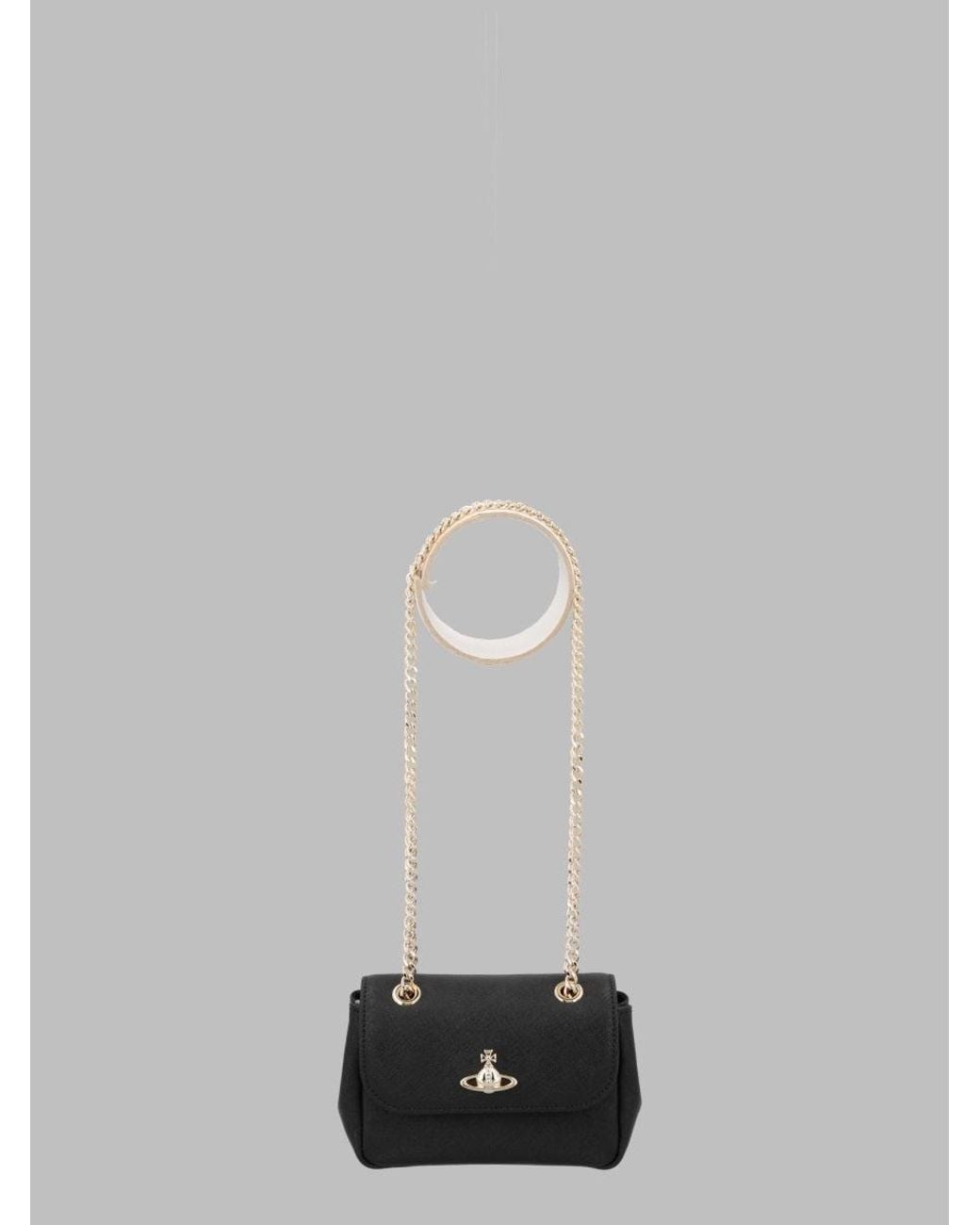 Vivienne Westwood Black Borsa Small Con Catena