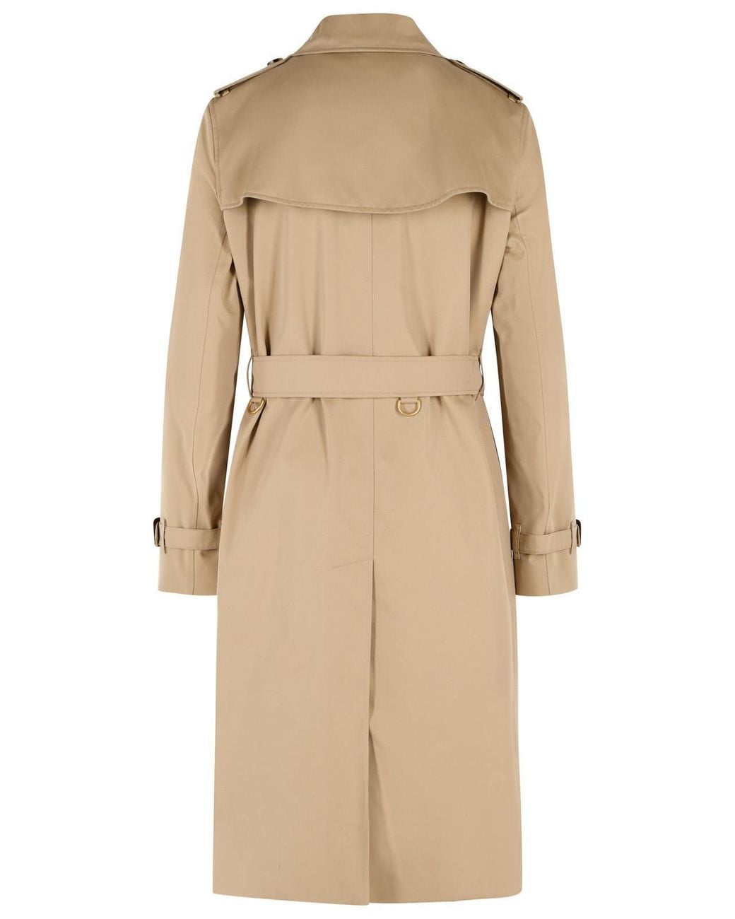 Burberry Natural Long 'Kensington' Cotton Trench Coat