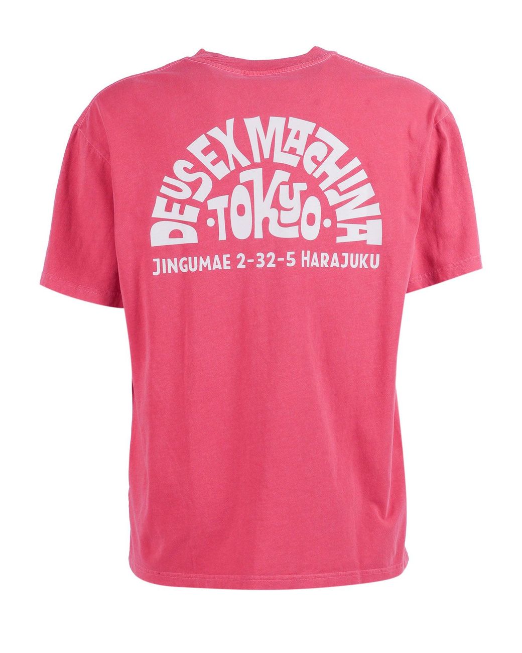 Deus Ex Machina Pink Tokyo Address Tee for men