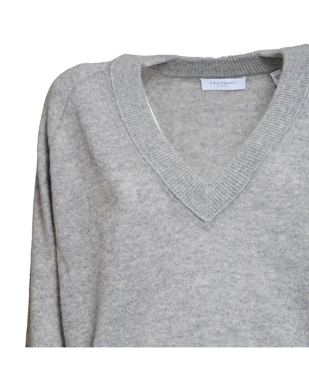 Equipment Gray Sweaters