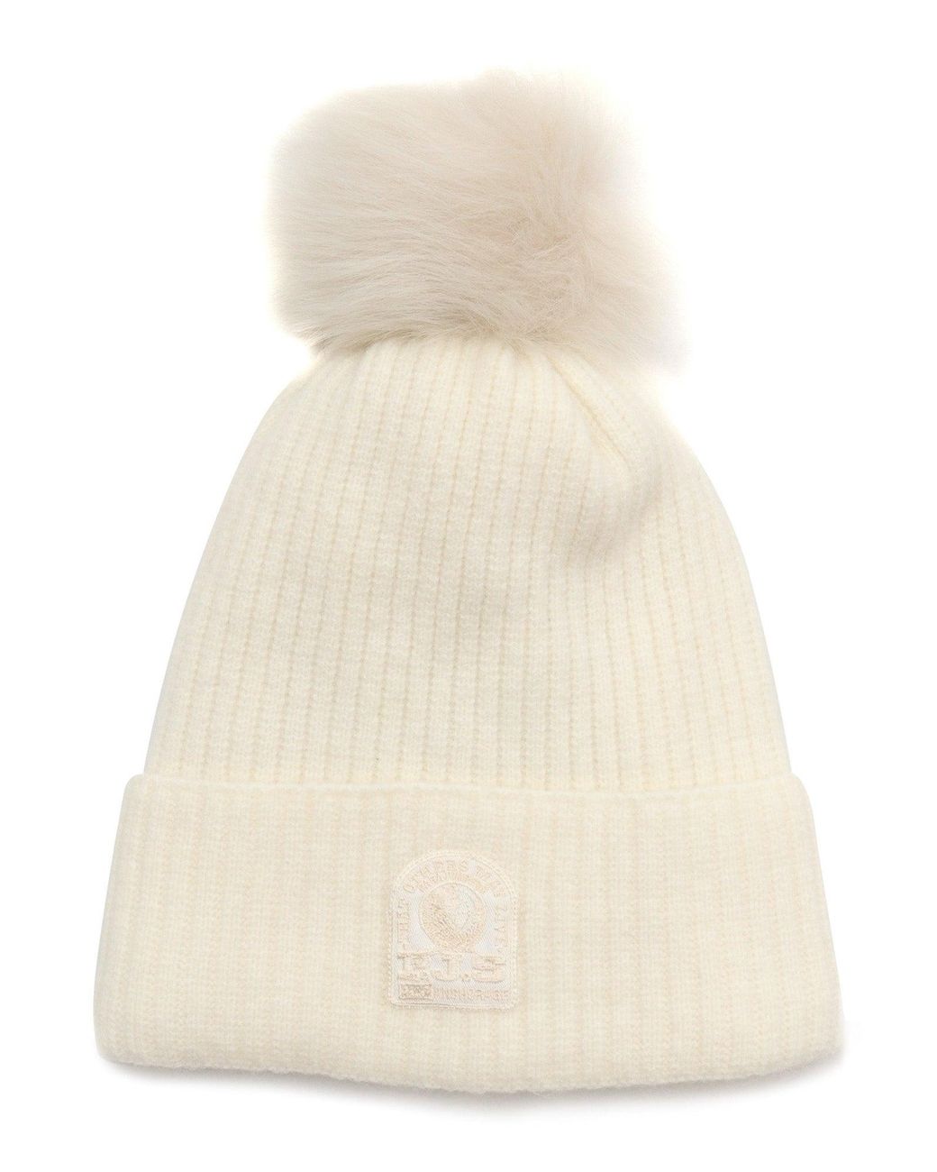 Parajumpers Natural Alpaca Pom Pom Hat Knitted Beanie