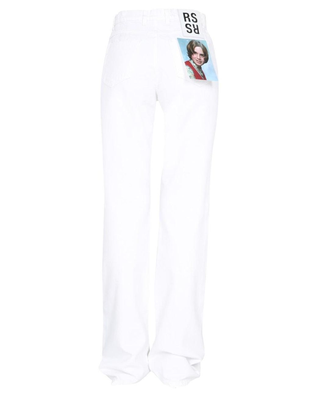 Raf Simons White Flared Jeans